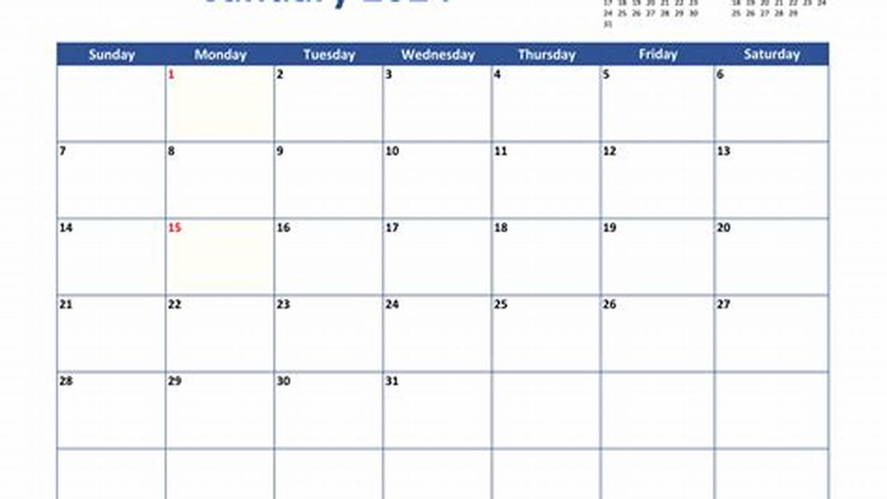 General Calendar ( Change) January., 2024