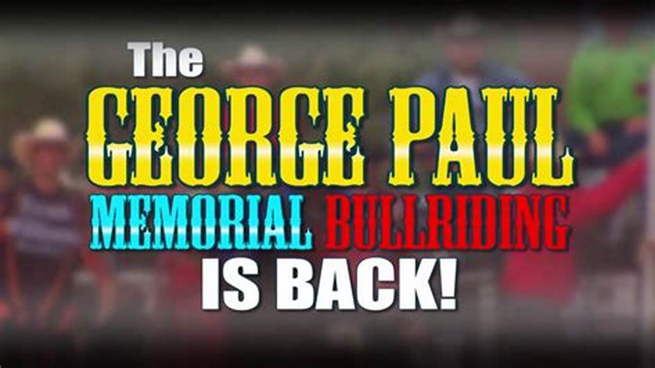George Paul Memorial 2024