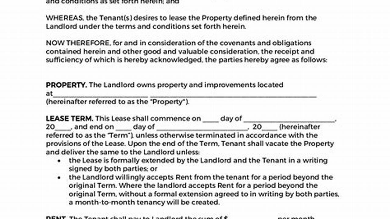 Georgia Residential Lease Agreement 2024