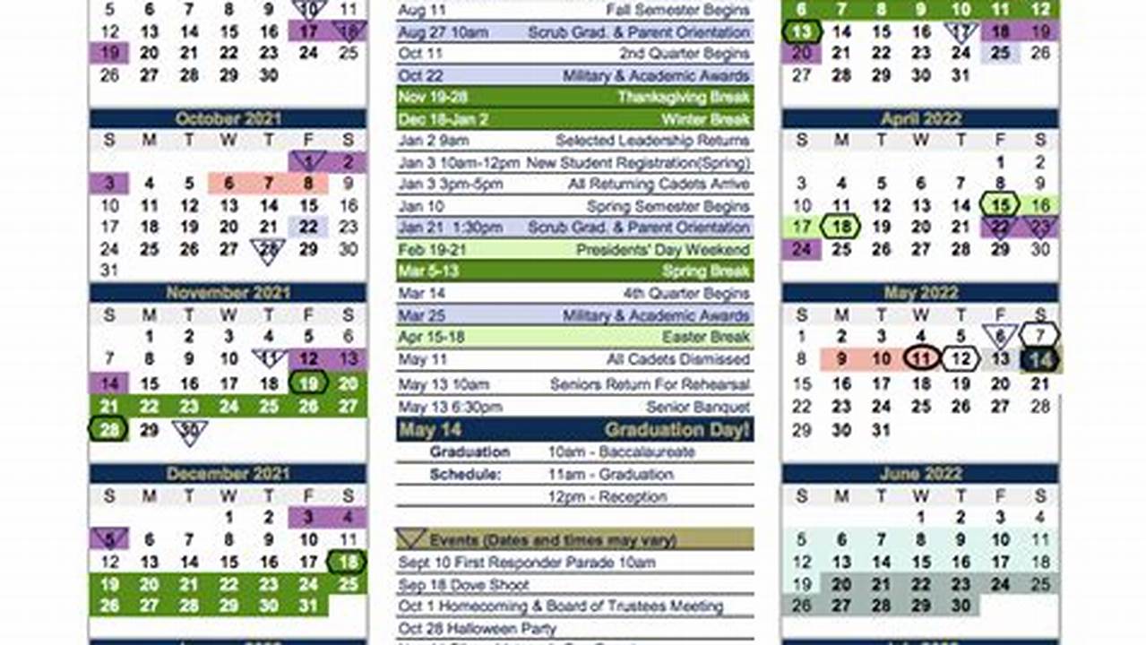 Georgia Southern Spring 2024 Calendar Weekly