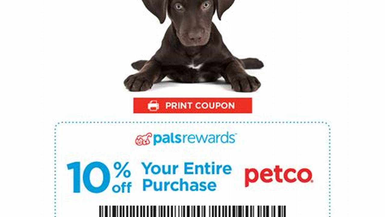 Get Petco Coupons And Buy Pet Supplies And Services Like Vet Or Dog Training With Great Discounts., 2024