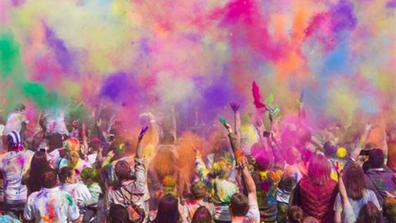 Get Swept Away In The Colors Of The Holi Guyana Festival, Which Occurs During Springtime In March., 2024