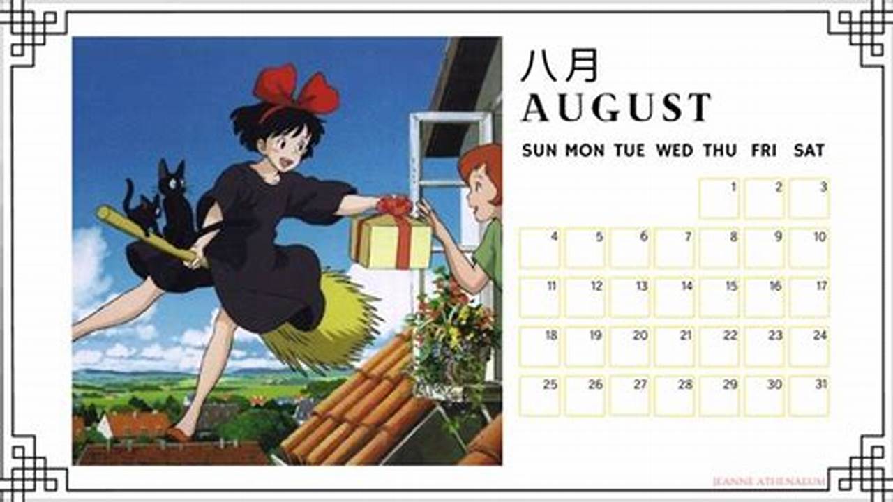 Ghibli Calendar 2024 Lok