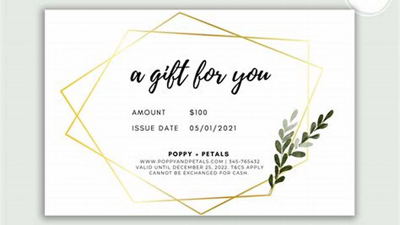 Free Gift Voucher Template Editable for Every Occasion