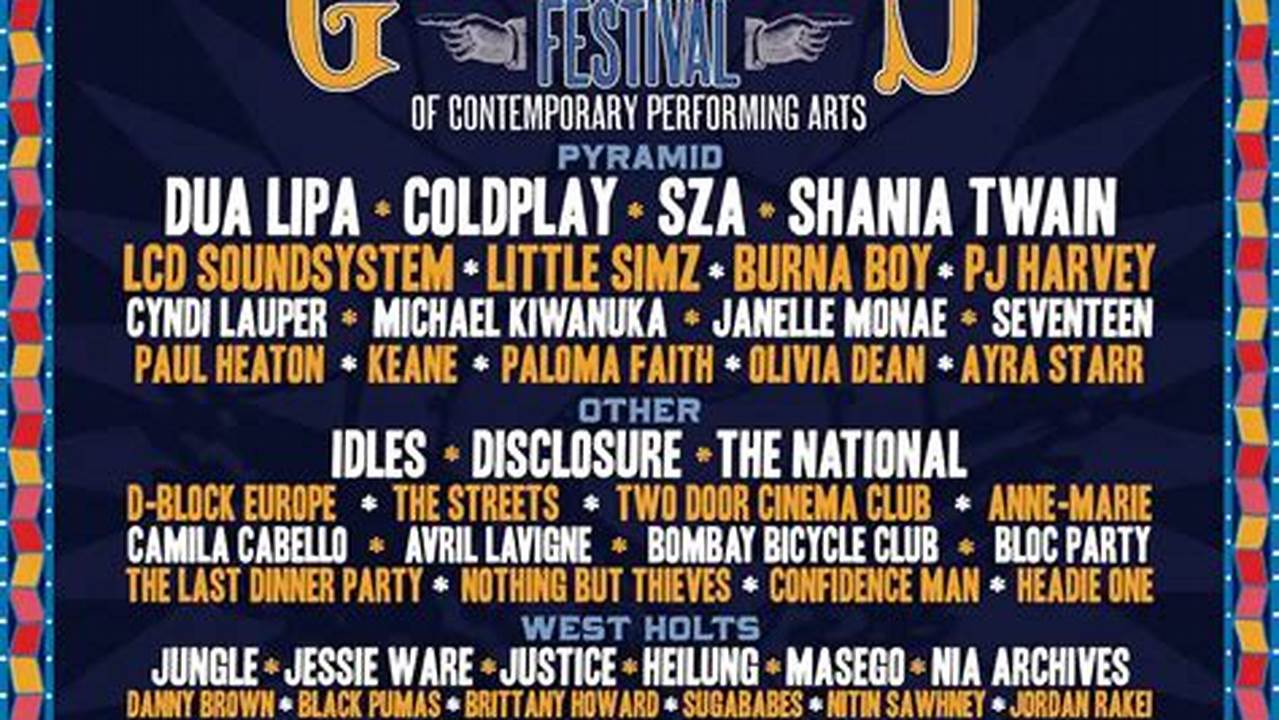 Glastonbury Festival Line Up 2024