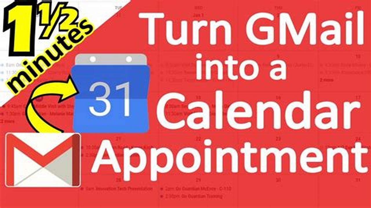 Gmail Create Calendar