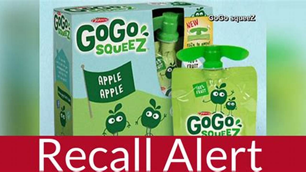 Gogo Squeez Recall 2024 List Food