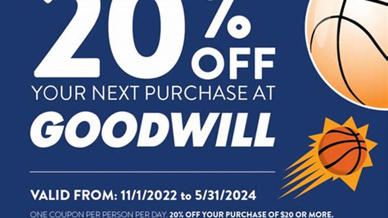 Goodwill 2024 Coupon Lucie Robenia