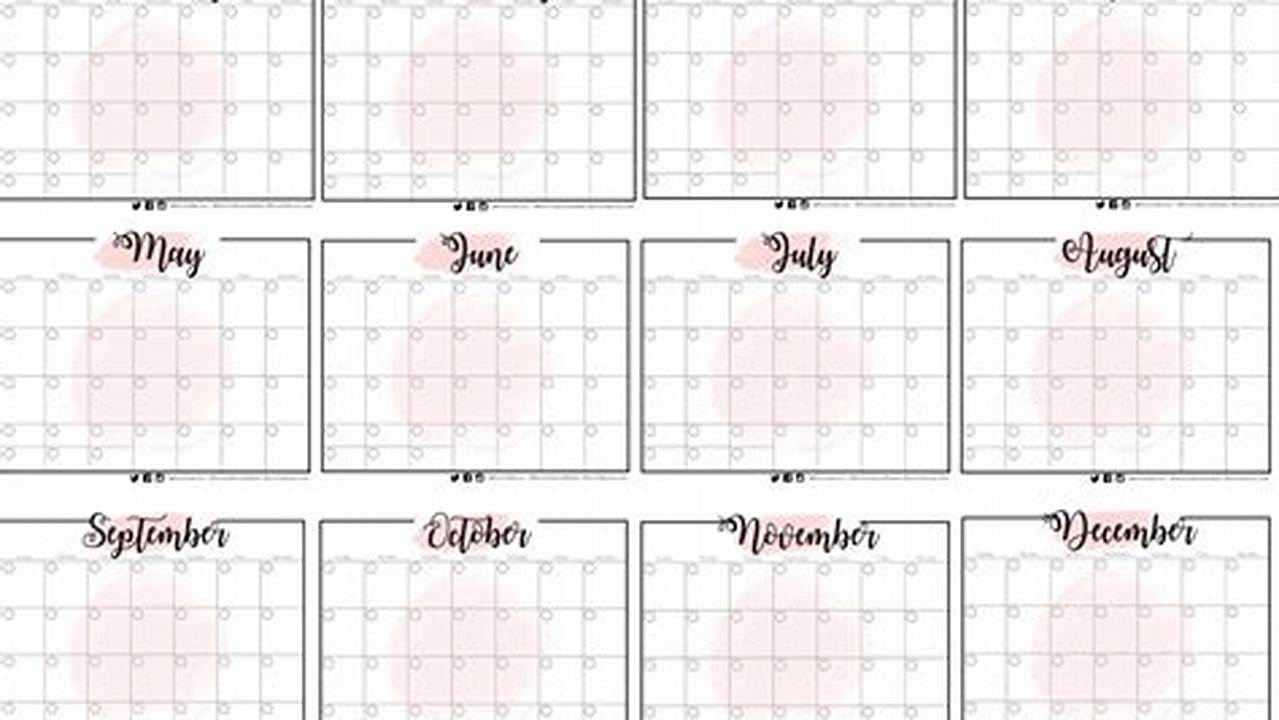 Google 12 Month Calendar
