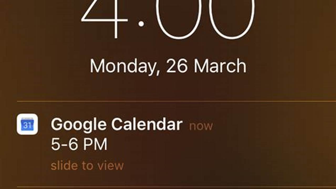Google Calendar Iphone Alerts