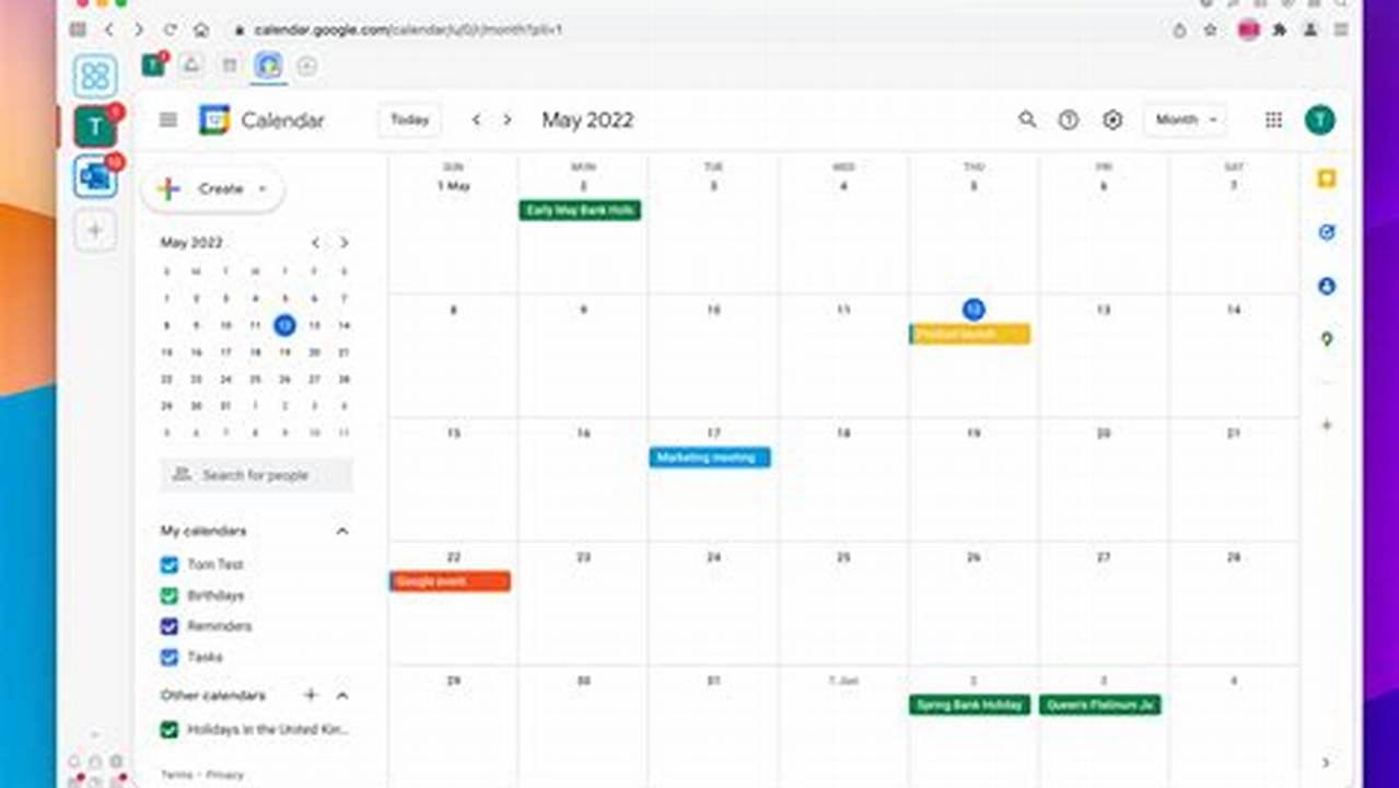 Google Calendar Login App