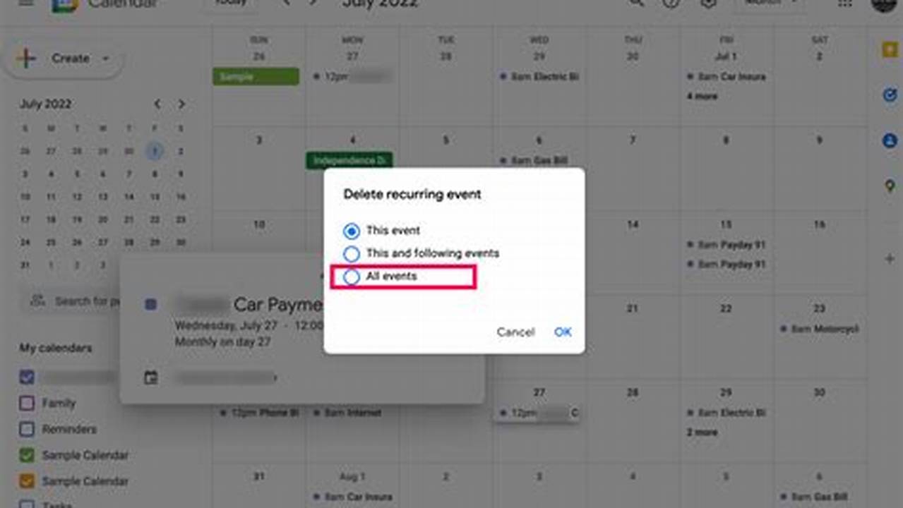 Google Calendar Remove Calendar