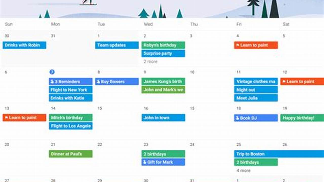 Google Calendar Web Portal