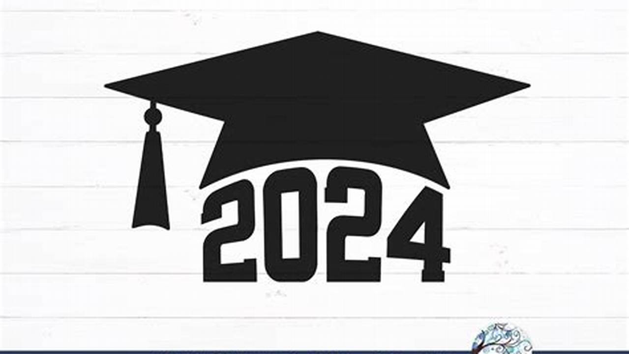 Graduation Cap 2024 Clipart Design