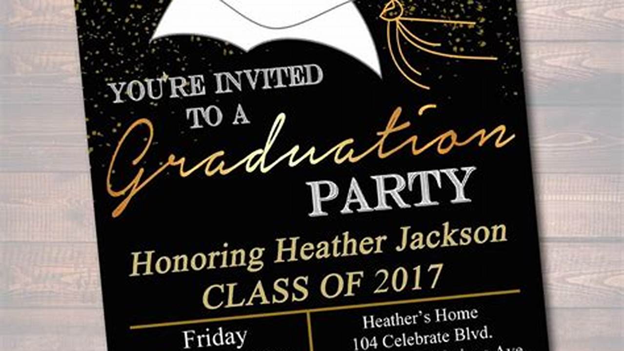Graduation Party Invites 2024