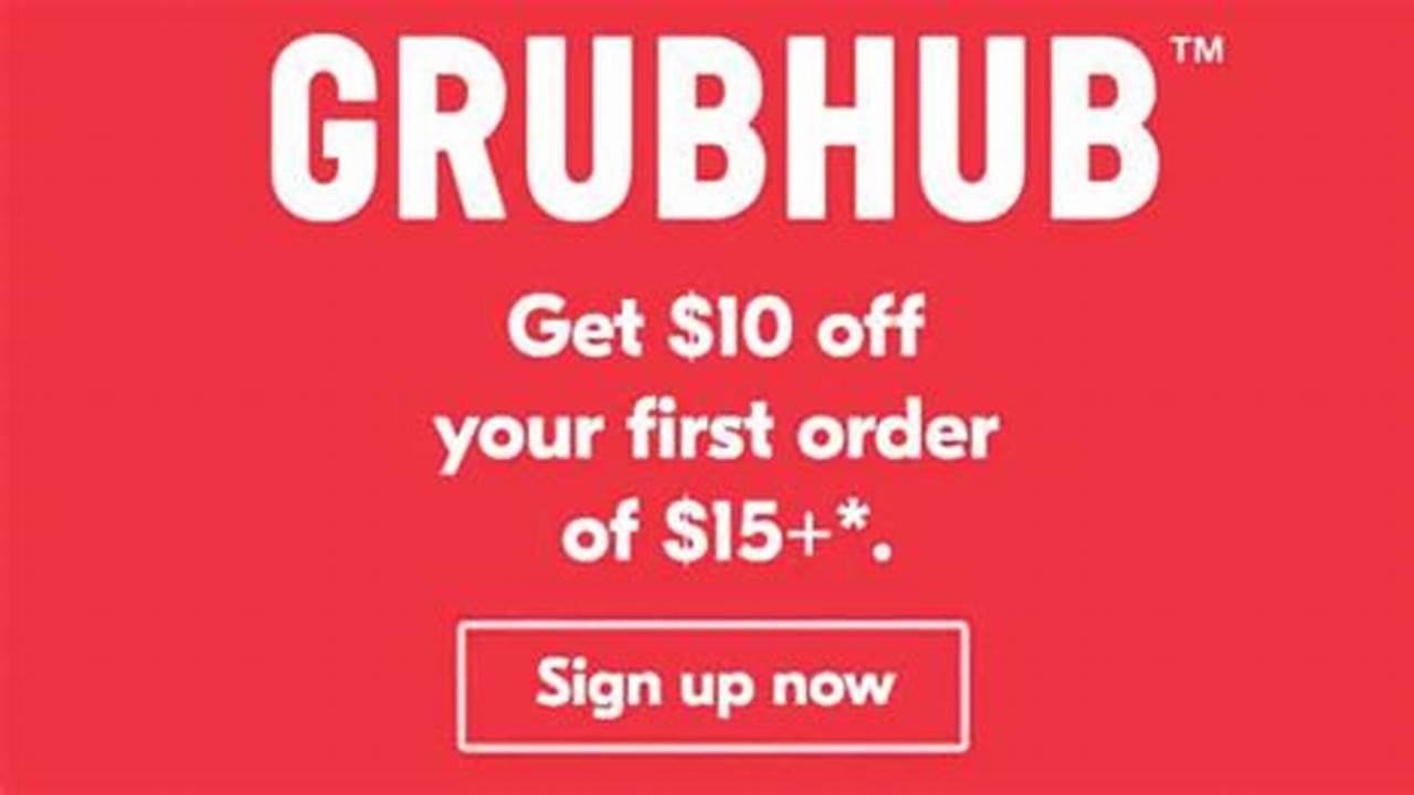 Grubhub Coupon For First Order