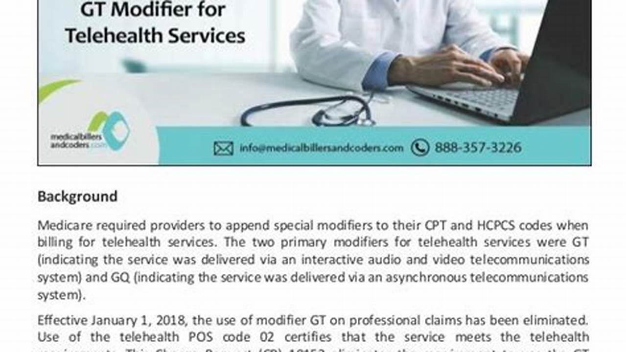 Gt Modifier For Telehealth 2024