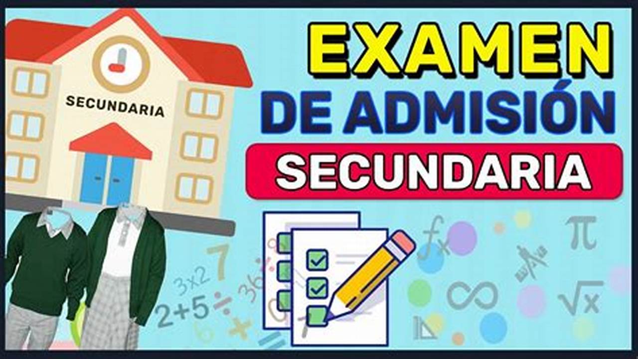 GuíA Para Examen De Secundaria 2024 Pdf