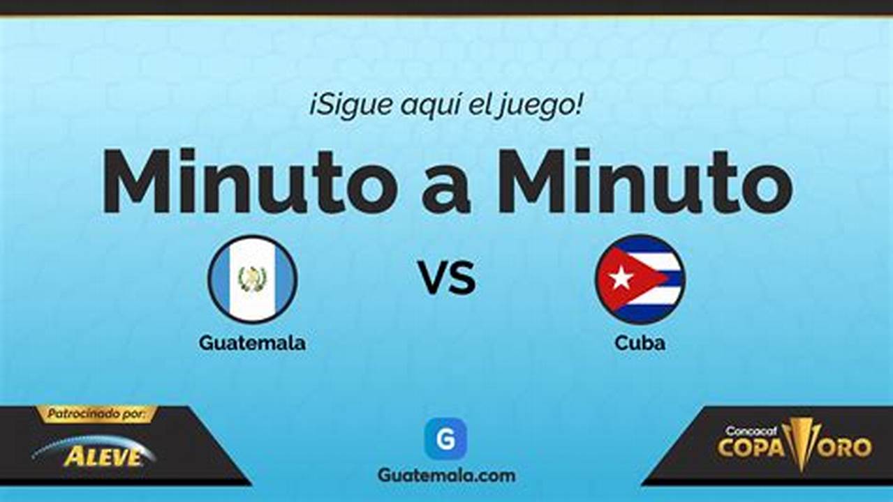 Guatemala Vs Cuba Match Events., 2024