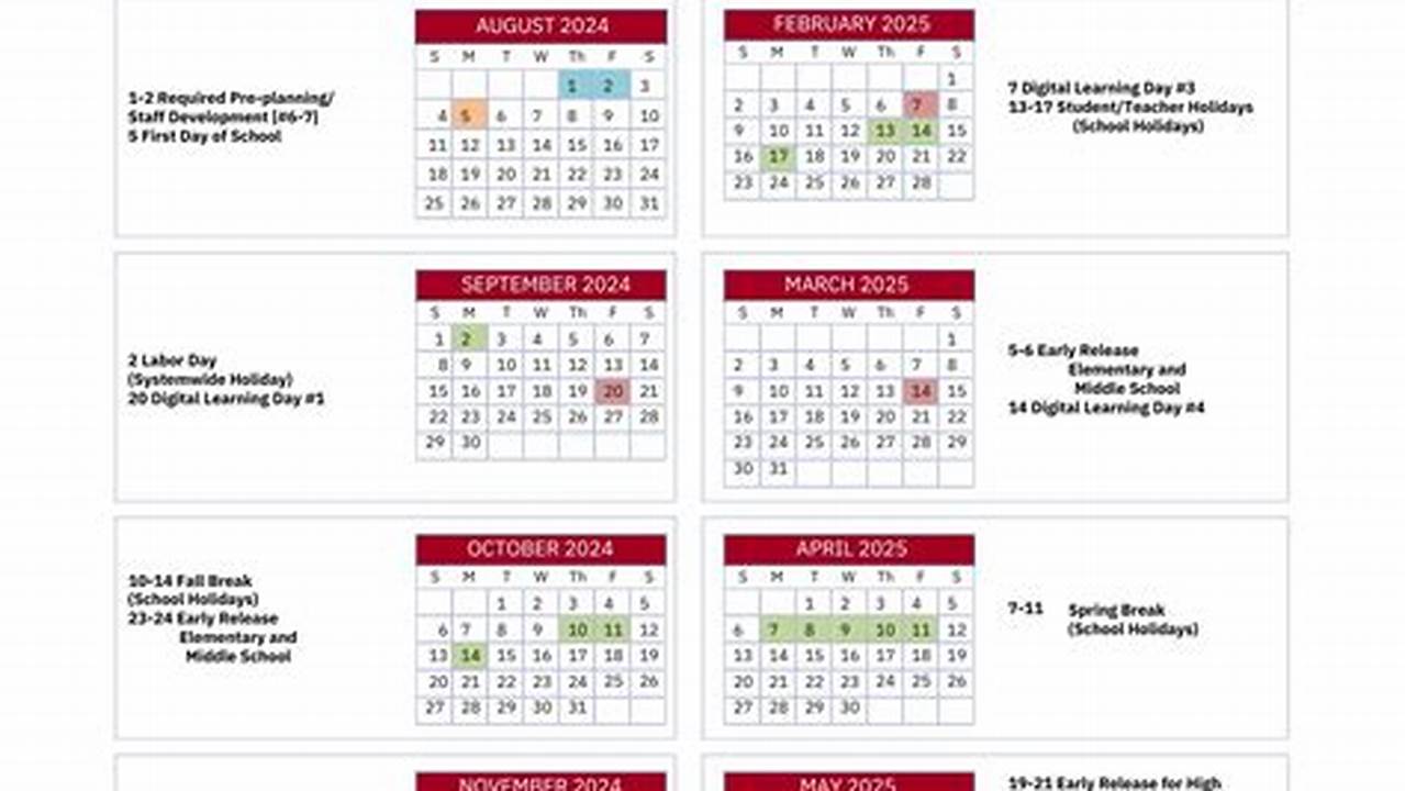 Gwinnett County 2024-25 Calendar