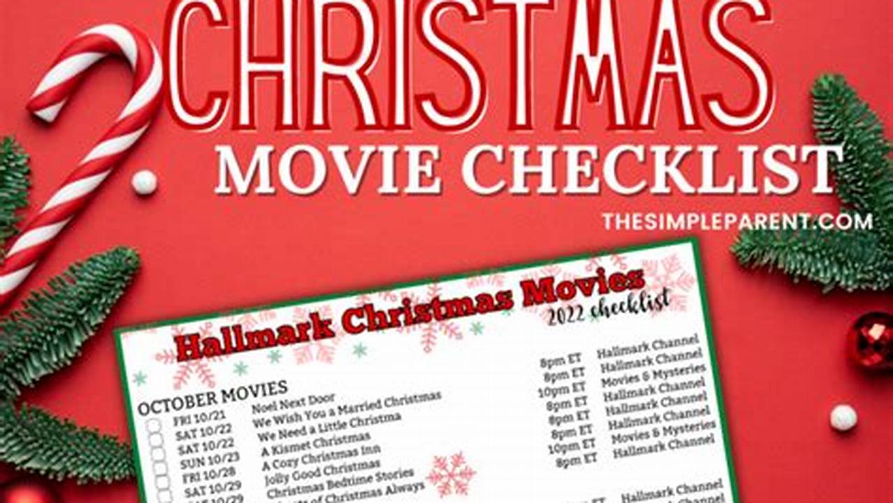 Hallmark Christmas Movie Schedule July 2024