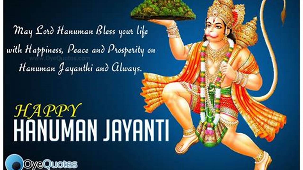 Hanuman Jayanti Quotes In English