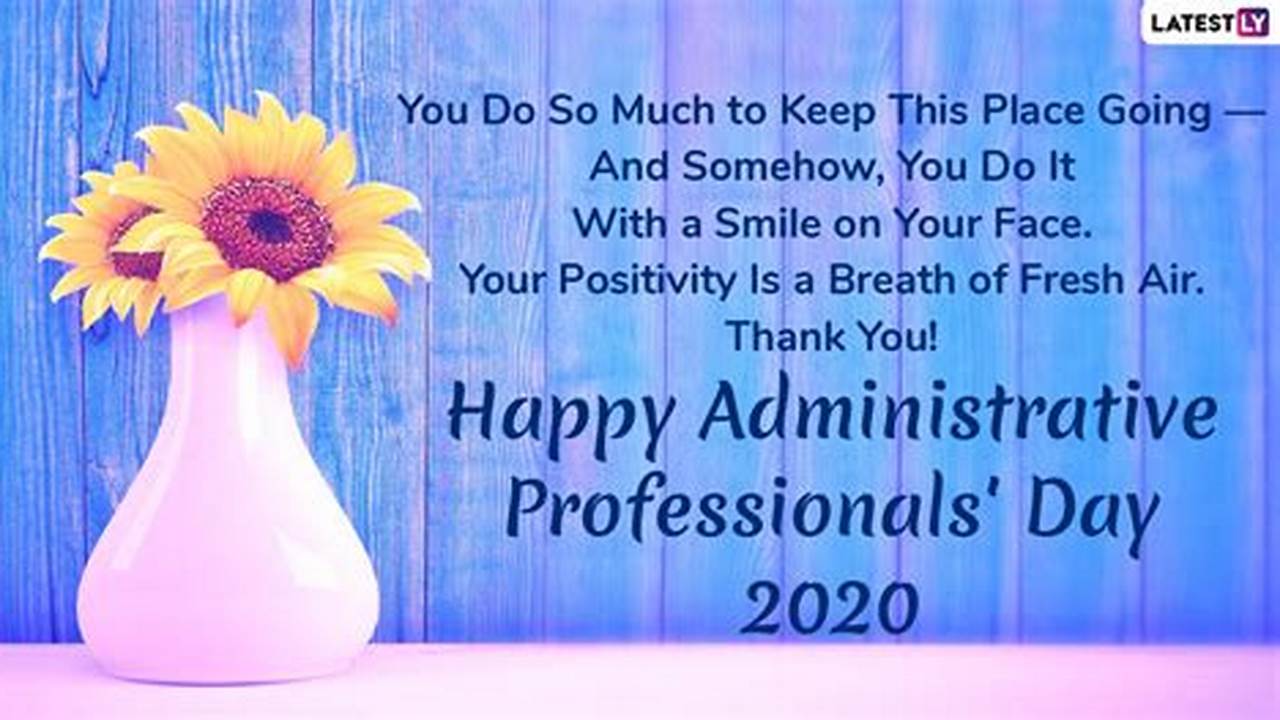 Happy Admin Professionals Day Message
