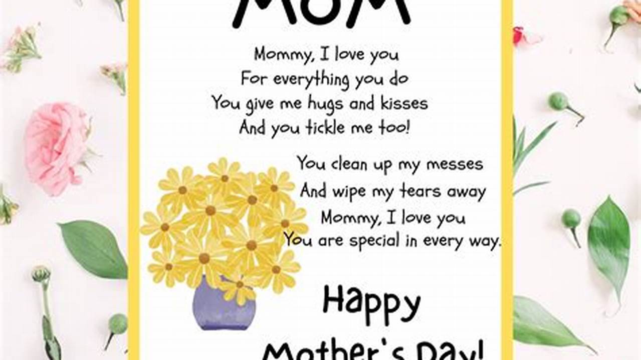 Happy Mother'S Day 2024 Poem