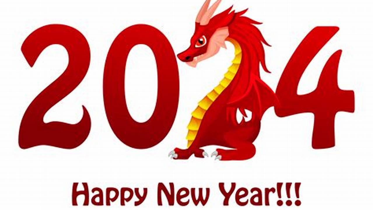 Happy New Year 2024 Dragon