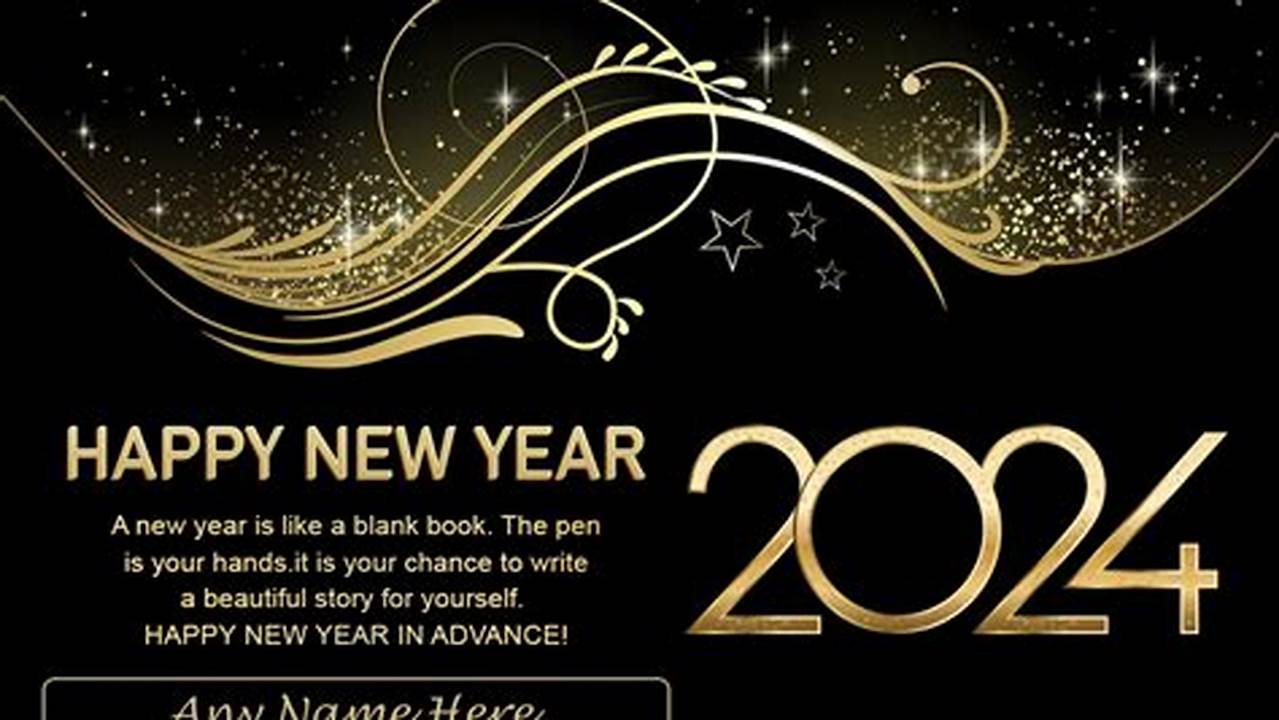 Happy New Year 2024 Images With Name Edit