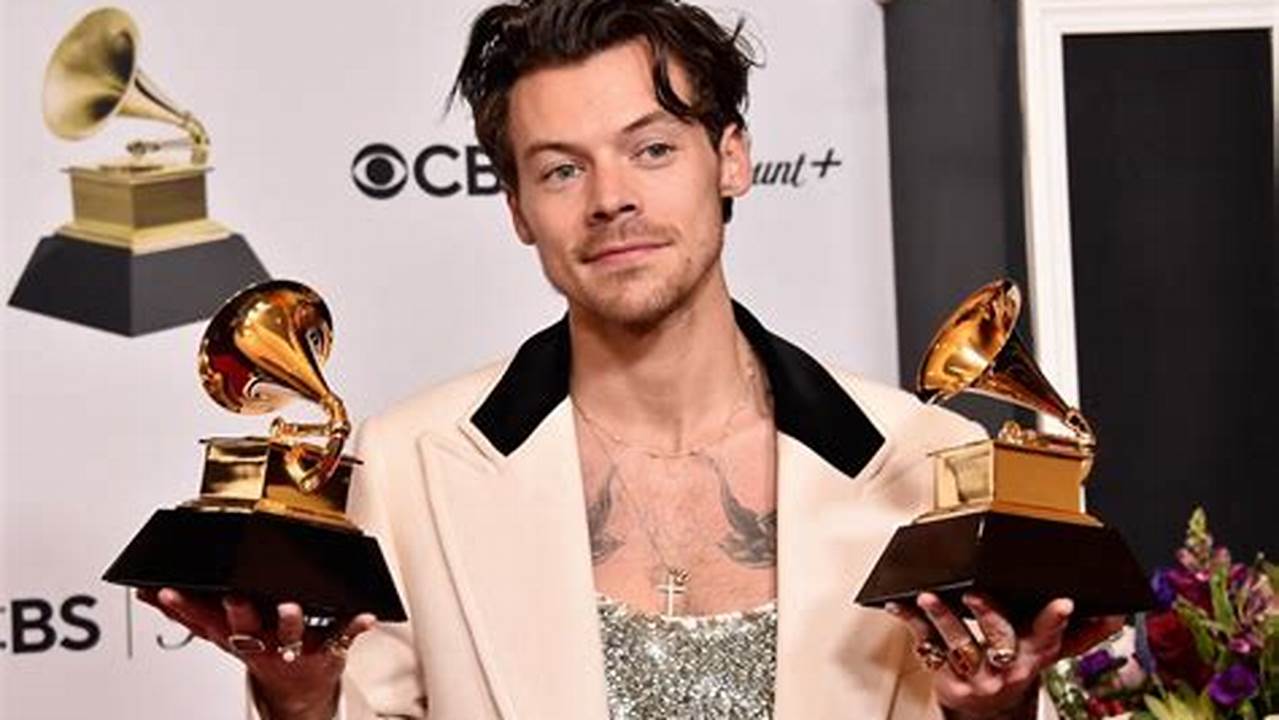 Harry Styles Winning Grammy 2024