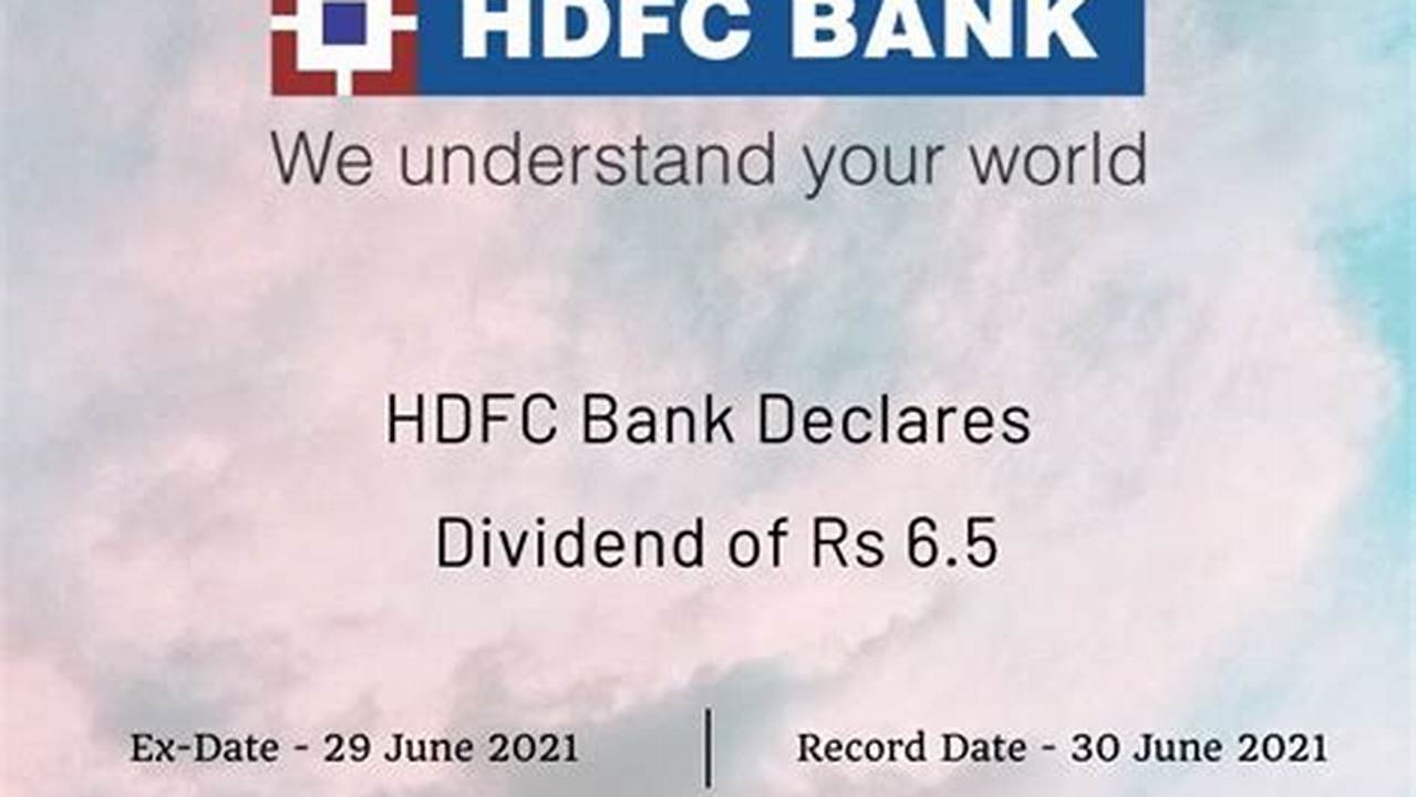 Hdfc Bank Dividend 2024