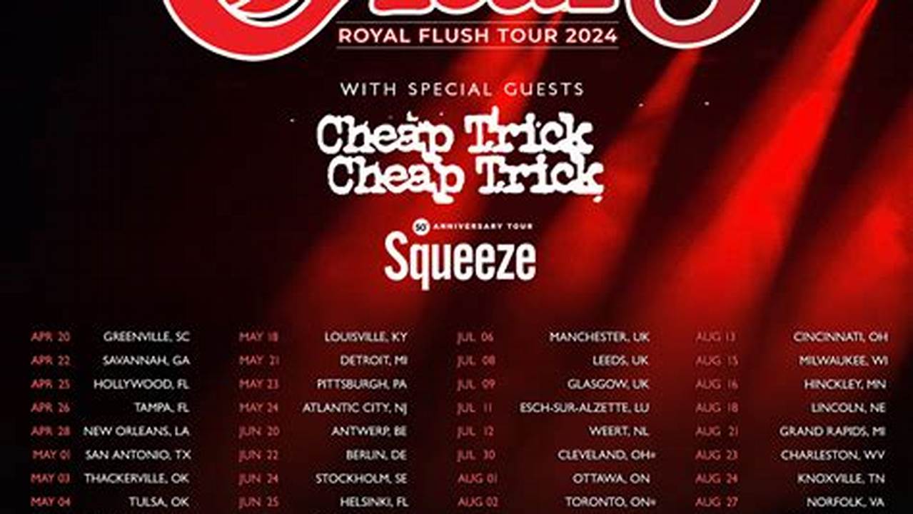 Heart Royal Flush Tour 2024 Schedule In India