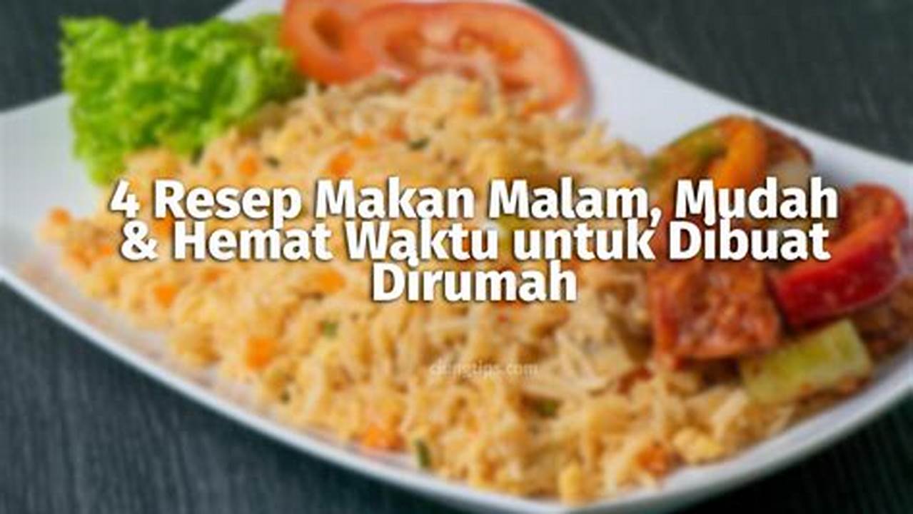 Hemat Waktu, Resep