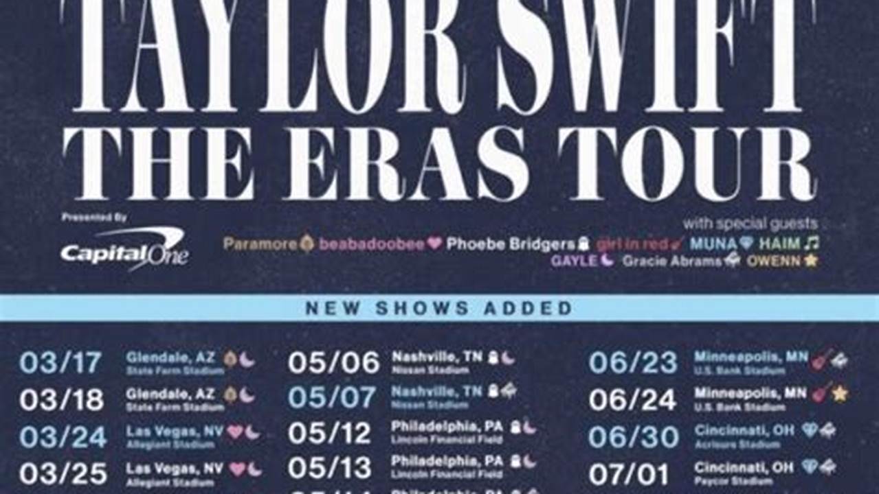 Here Are The Confirmed Tour Dates, 2024