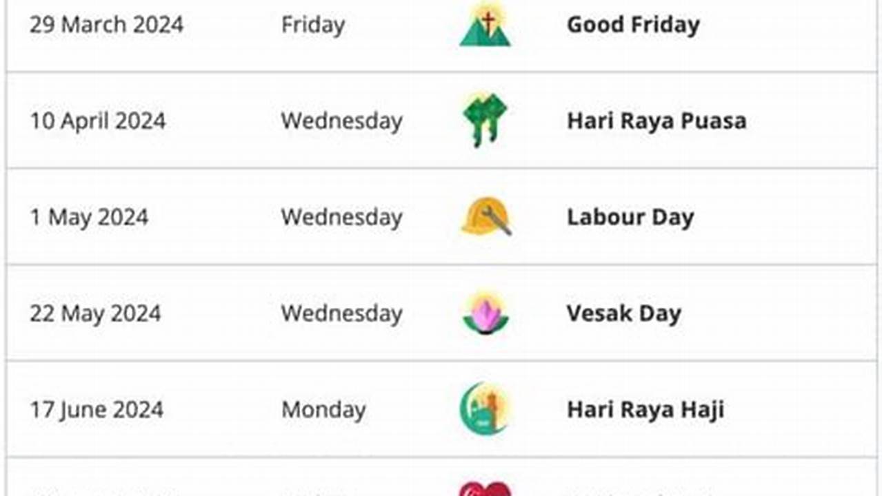 Here Is The List Of The 11 Public Holidays For 2024 In Singapore, 2024