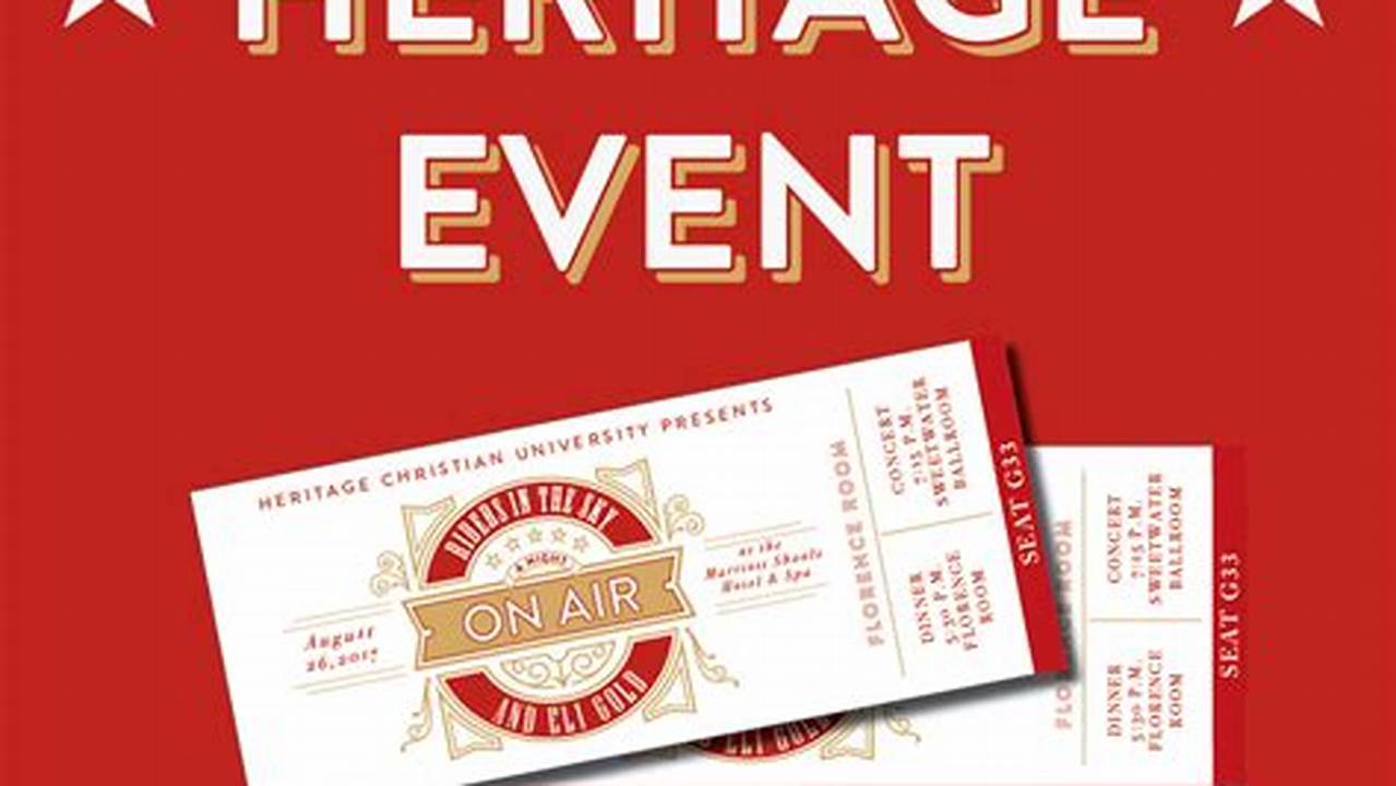 Heritage Tickets 2024