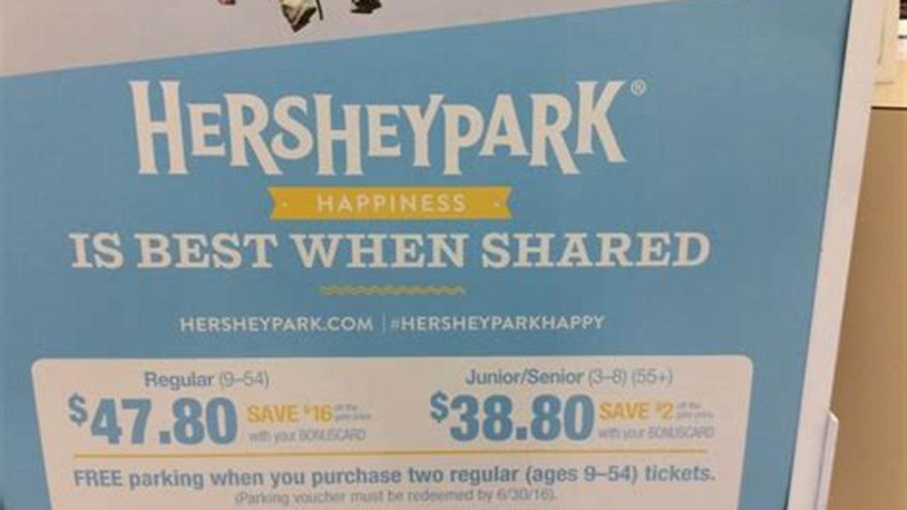Hershey Park Tickets Price 2024