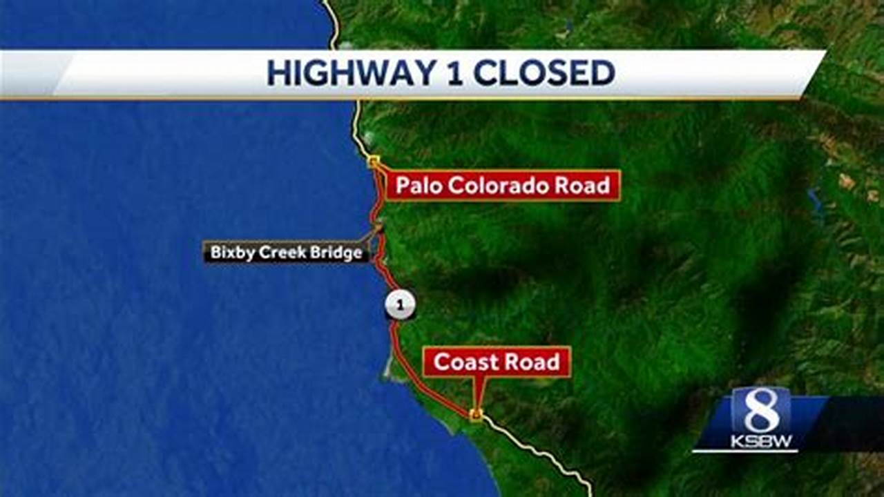 Highway 1 California Closed 2024