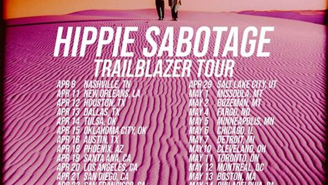 Hippie Sabotage Tour Dates 2024