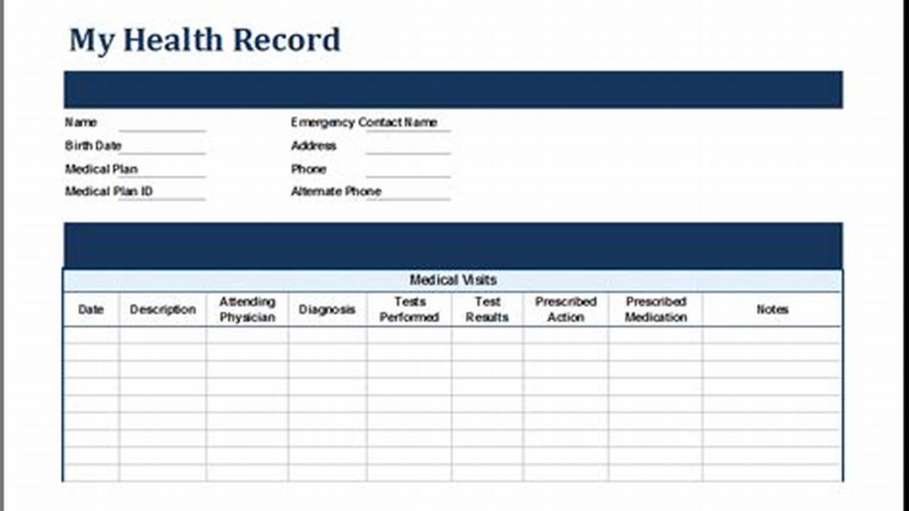 Historical Record, Excel Templates