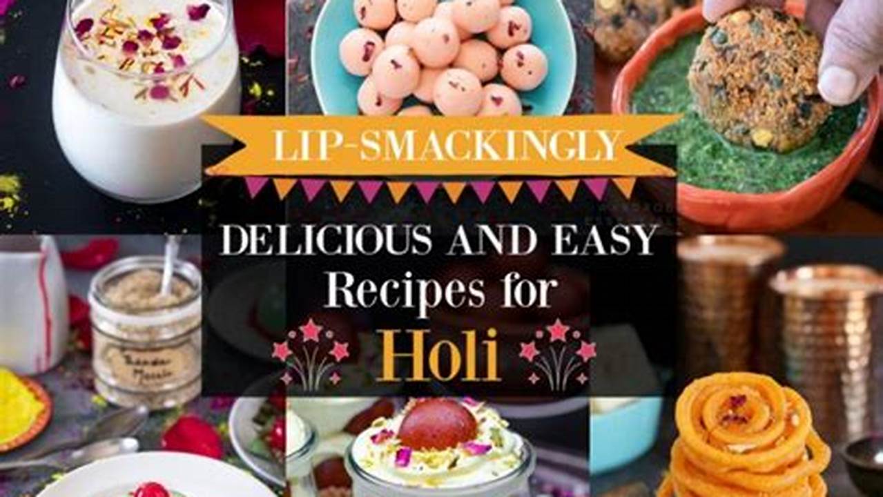 Holi Recipes And Delicacies