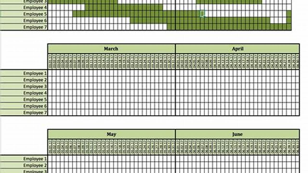 Holiday Excel Template 2024