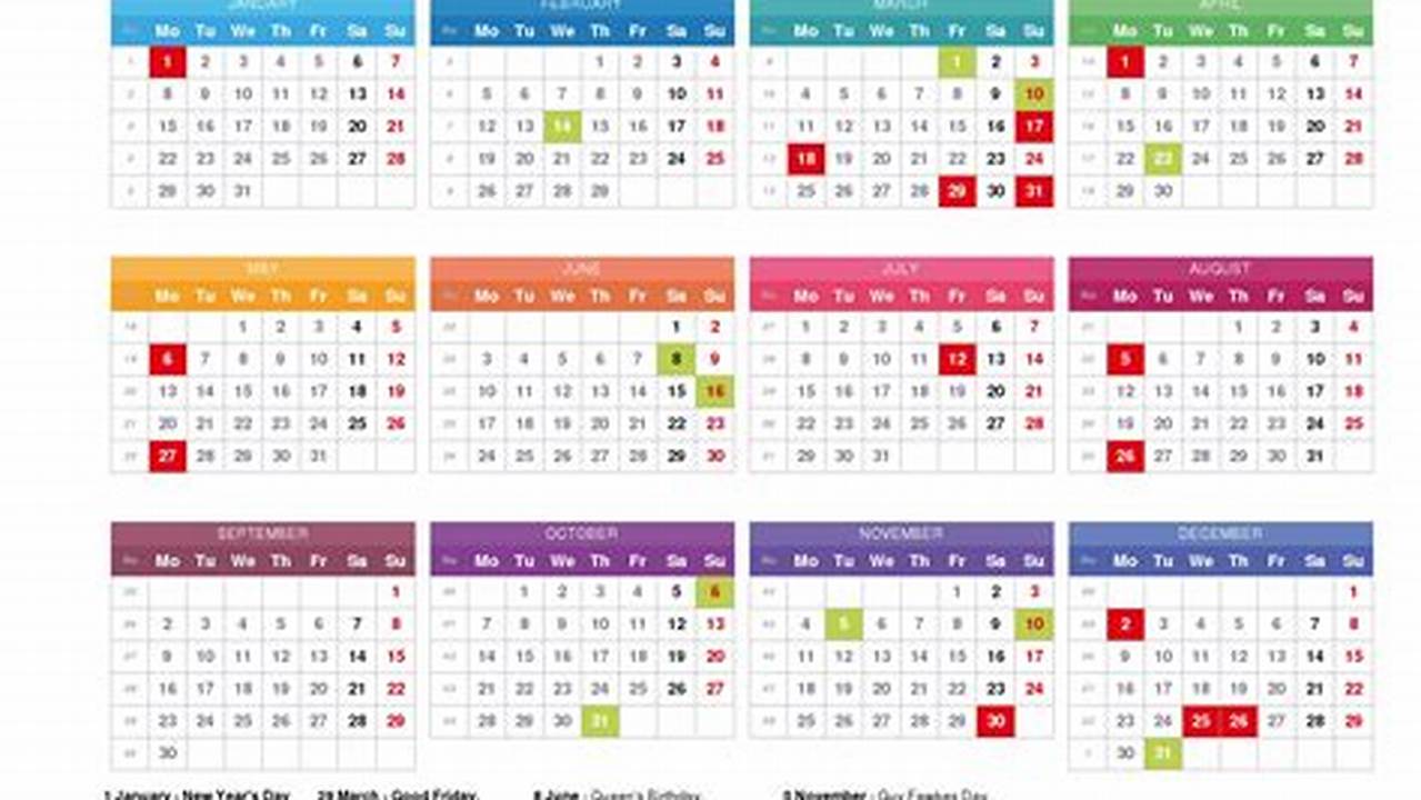 Holidays In 2024 Calendar Uk