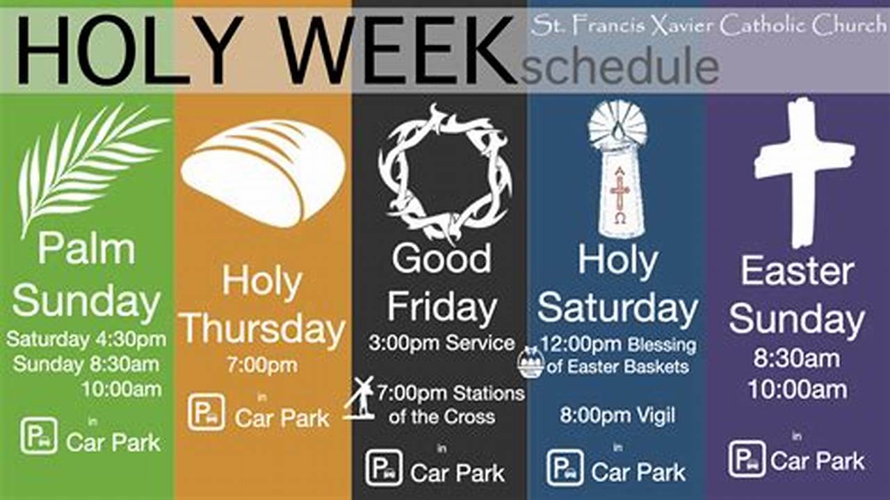 Holy Week 2024 April