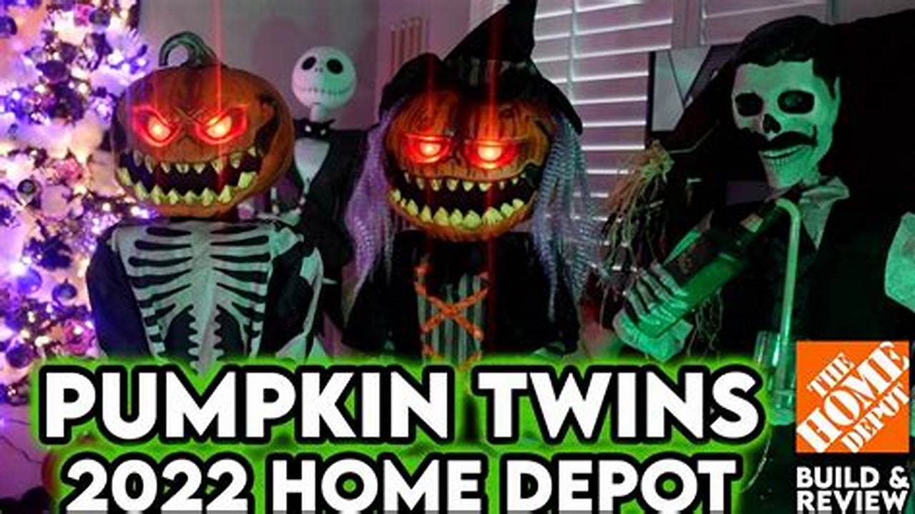 Home Depot Pumpkin Twins 2024