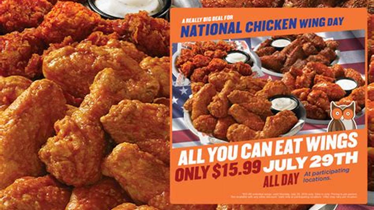 Hooters All You Can Eat Wings 2024 Price