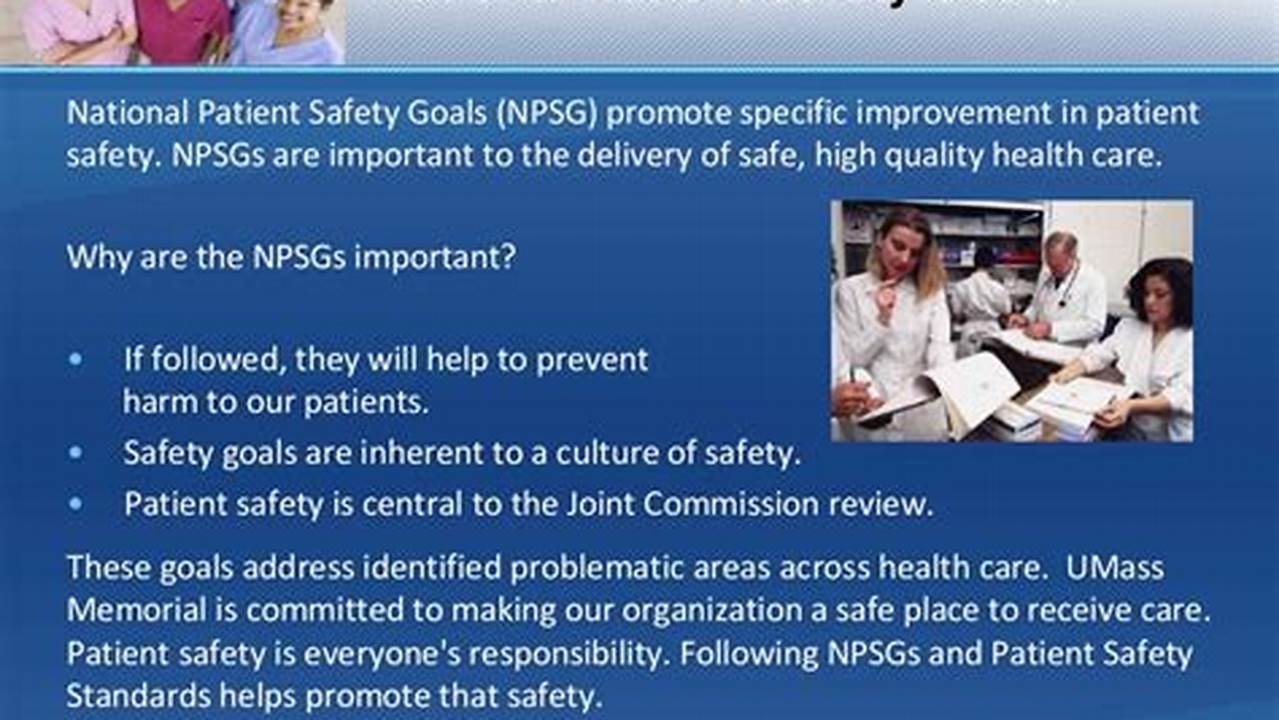 Hospital National Patient Safety Goals 2024