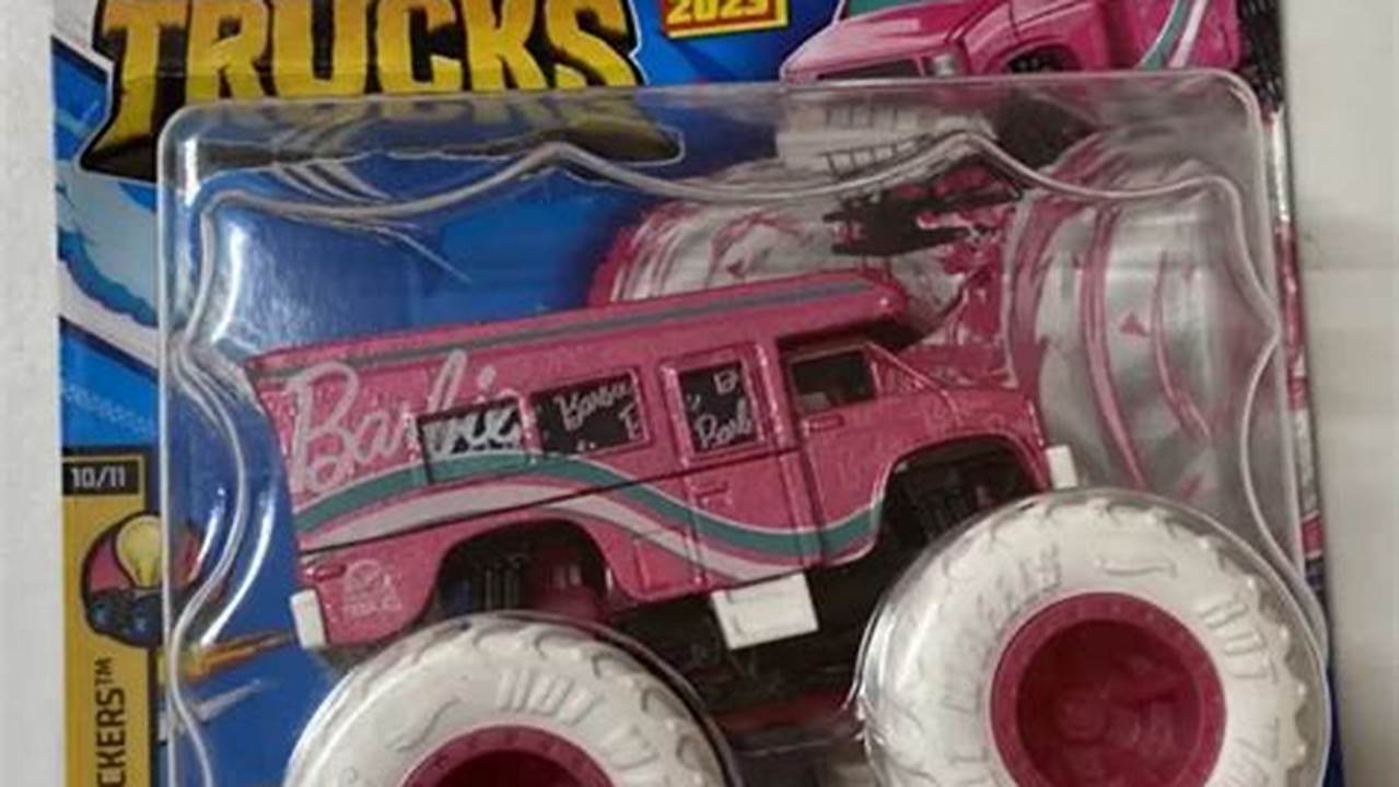 Hot Wheels Barbie Monster Truck 2024