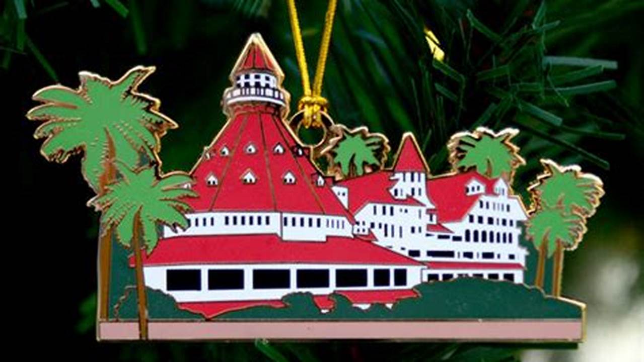 Hotel Del Coronado Christmas Ornament 2024
